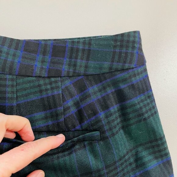 NWT Talbots Pant Trouser Tartan Watch Plaid Wool Stretch Winter Holiday Ribbon - Picture 6 of 11